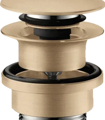 Hansgrohe 50100140 Hansgrohe Push-Open afvoerplug 5/4 x 64 mm - Click-Clack - Brushed Bronze