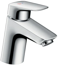 Hansgrohe Logis eengreepswastafelmengkraan - chroom - met automatische lediging - chroom - comfortzone 70 - safety function 71072000