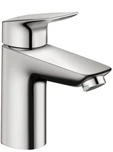 Hansgrohe 71100000 Hansgrohe Logis eengreepswastafelmengkraan - chroom - met automatische lediging - chroom - comfortzone 100 - safety function