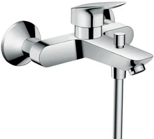 Hansgrohe Logis eengreepsbadmengkraan - chroom - safety function 71400000