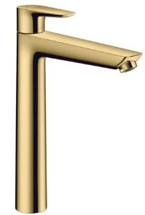 Hansgrohe 71716990 EENGREEPS- WASTAFELMENGKRAAN HANSGROHE TALIS E ComfortZone 240 polished gold optic uitsprong 183 mm