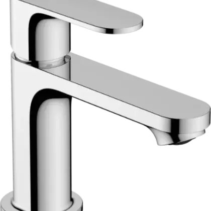 Hansgrohe 72513000 Hansgrohe Rebris S 80 wastafelmengkraan CoolStart met automatische lediging - chroom