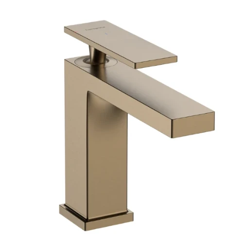 Hansgrohe 73014140 Hansgrohe Tecturis E 110 wastafelmengkraan CoolStart met afvoergarnituur - Brushed Bronze