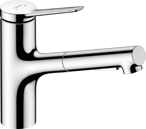 Hansgrohe Zesis M33 keukenmengkraan 150 - met uitrekbare vaatdouche 2 jet - chroom 74800000