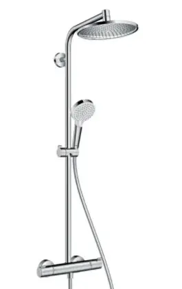 Hansgrohe Doucheset Hansgrohe Crometta met thermostatische mengkraan tweegreeps chroom 900mm S 240 27267000