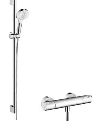 Hansgrohe Glijstangset Hansgrohe Crometta 900mm chroom 2func 27813400