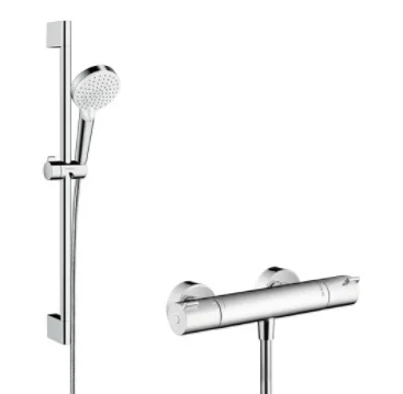 Hansgrohe Glijstangset Hansgrohe Crometta 900mm chroom 3func met zeepschaal 27812400