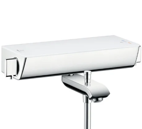 Hansgrohe Badmengkraan Hansgrohe Ecostat wand tweegreeps thermostatisch Select 13141400