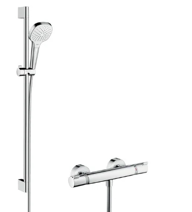 Hansgrohe Glijstangset Hansgrohe Croma 900mm chroom 3func Select E Vario Combi 27082400