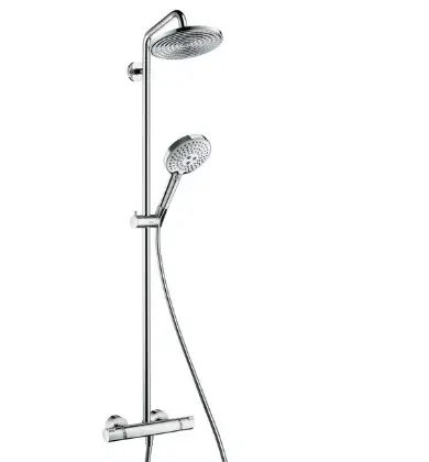 Hansgrohe Doucheset Hansgrohe Raindance tweegreeps chroom Select 240 Showerpipe Ecosmart 27116000