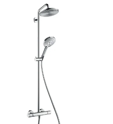 Hansgrohe Doucheset Hansgrohe Raindance tweegreeps chroom Select 240 Showerpipe Ecosmart 27116000