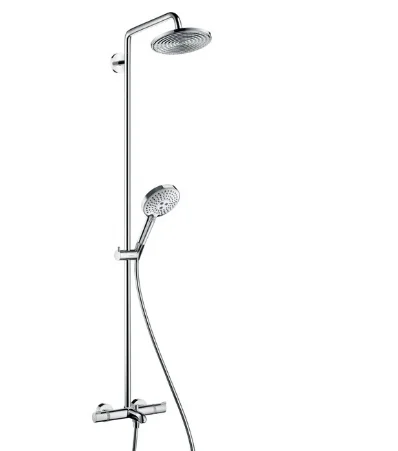 Hansgrohe Doucheset Hansgrohe Raindance tweegreeps chroom Select 240 Showerpipe 27117000