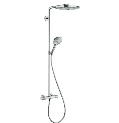 Hansgrohe Doucheset Hansgrohe Raindance tweegreeps chroom Select S300 Showerpipe 27133000