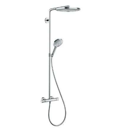 Hansgrohe Doucheset Hansgrohe Raindance tweegreeps chroom Select S300 Showerpipe 27133000