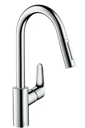 Hansgrohe Keukenmengkraan Hansgrohe Focus blad/kraangat eengreeps chroom 240 31815000