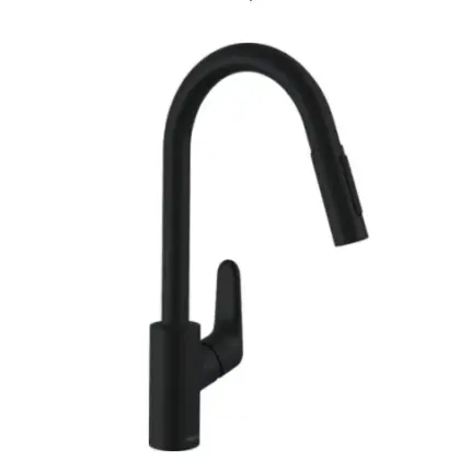 Hansgrohe Keukenmengkraan Hansgrohe blad/kraangat eengreeps zwart 31815670