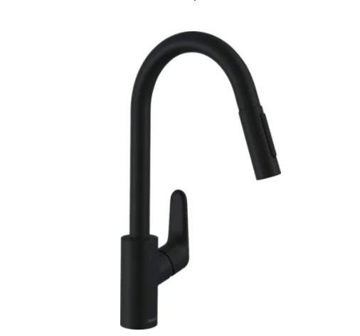 Hansgrohe Keukenmengkraan Hansgrohe blad/kraangat eengreeps zwart 31815670