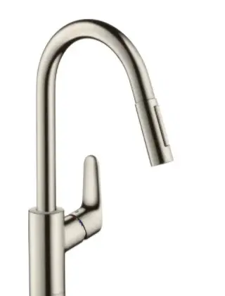 Hansgrohe Keukenmengkraan Hansgrohe Focus blad/kraangat eengreeps roestvaststaal ( RVS ) 31815800
