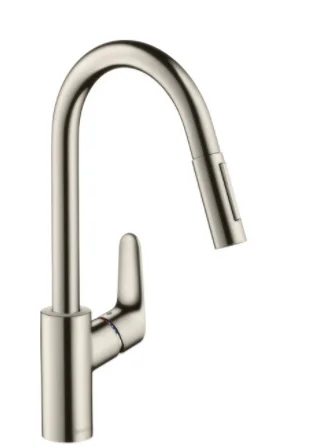 Hansgrohe Keukenmengkraan Hansgrohe Focus blad/kraangat eengreeps roestvaststaal ( RVS ) 31815800