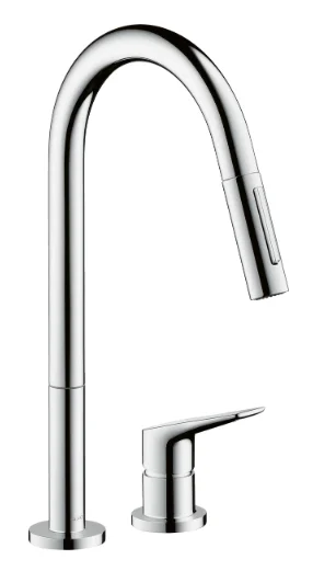 Hansgrohe Keukenmengkraan Hansgrohe tweegreeps chroom 34822000