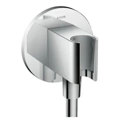 Hansgrohe Douche-aansluitstuk Hansgrohe wandmontage chroom met houder 36733000