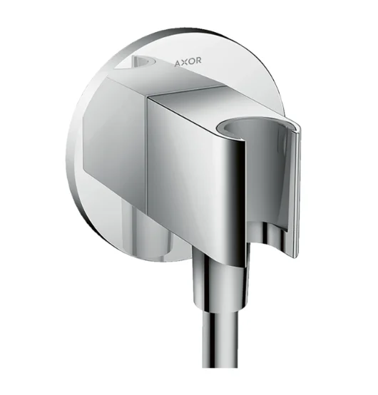 Hansgrohe Douche-aansluitstuk Hansgrohe wandmontage chroom met houder 36733000