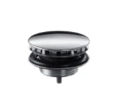 Hansgrohe HG 50001000 AFVOERPLUG NIET AFSLUITB. LAVABO/BIDET CHR 50001000