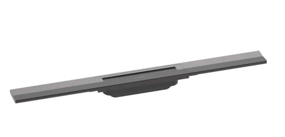 Hansgrohe HG 56043340 RainDrain Flex goot 700mm inkortbaar black brushed chrome Hansgrohe 56043340