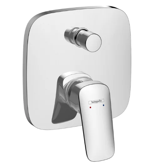 Hansgrohe Afbouwdeel inbouwmengkraan Hansgrohe geschikt voor bad handbediend chroom 71407000