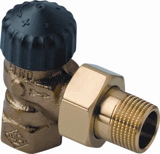 Heimeier Standard thermostatiseerbare haakse radiatorkraan 3/8 x 3/8 2201-01.000