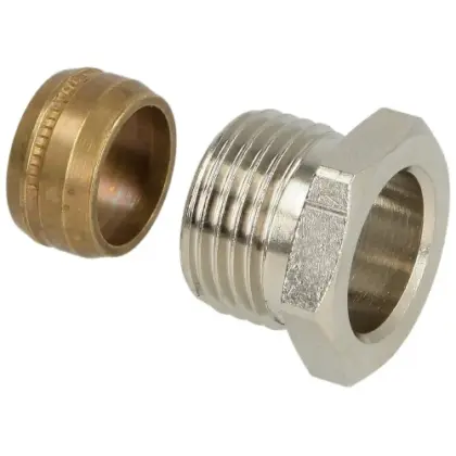 Heimeier 2201-15.351 Heimeier klemkoppeling 1/2 x 15 mm - voor koper buis