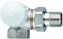 Heimeier V-Exact II dubbel haakse thermostatiseerbare radiatorkraan links 1/2 x 1/2 3713-02.850