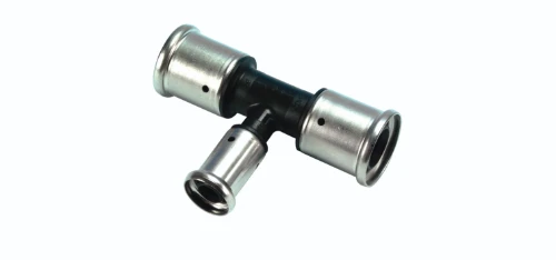 Henco PVDF pers verloop T-stuk 90° FFF 63 x 50 x 63 mm 10PK-635063