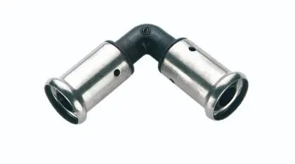 Henco 1PK-6363 Henco PK-serie PVDF pers bocht 90° FF 63 x 63 mm