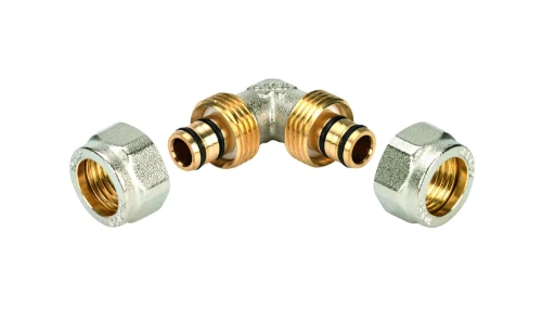 Henco S-serie messing knel bocht 90° FF 16 x 16 mm 4-1616-S