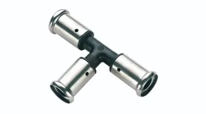 Henco 9PK-636363 Henco PVDF pers T-stuk 90° FFF 63 x 63 x 63 mm