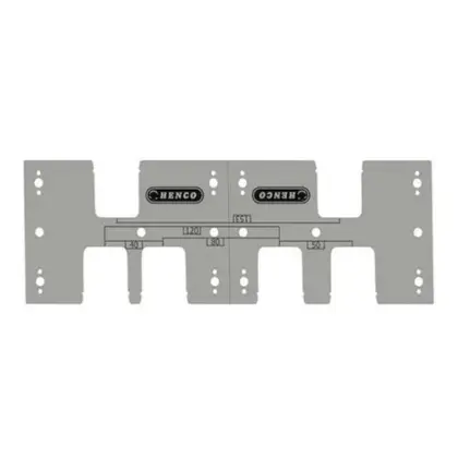 Henco MES WALL BOX MONTAGE PLAAT voor inbouwdoos Henco WBPL-X