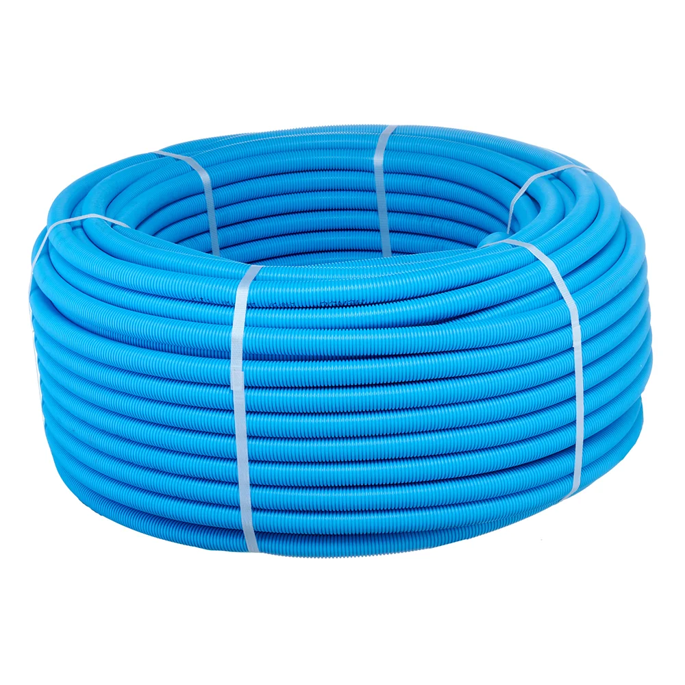 Henco Meerlagenbuis met mantelbuis Henco 16x2mm blauw flexibel 100m 100-016MB
