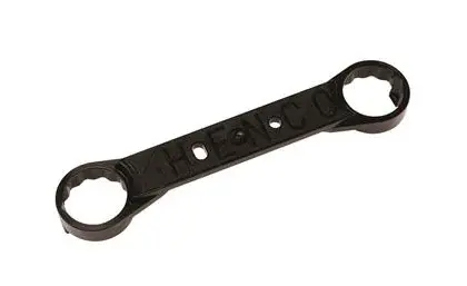 Henco Muurplaatbeugel Henco PVDF staal dubbel brug 28PK-04