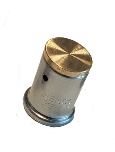 Henco P-serie messing pers kap F 20 mm P-PIPESTOP20