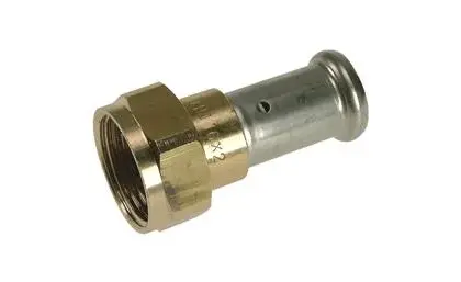 Henco Pers-3-delige koppeling messing 16 x 1/2" F (drink)water Henco 26P-16Z04