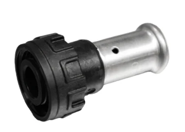 Henco Persaansluitkoppeling kunststof met euroconus 16/2mm x 3/4" FF (drink)water Henco PVDF 19PK-1605