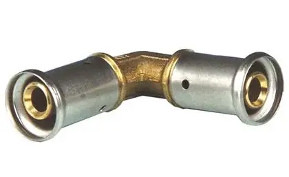 Henco Persknie messing 20/2mm FF 90° (drink)water Henco 1P-2020