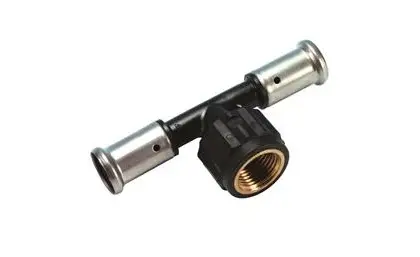 Henco Persovergangs-T-stuk kunststof 26/3 x 1/2" x 26/3 F (drink)water Henco PVDF 13PK-260426BP