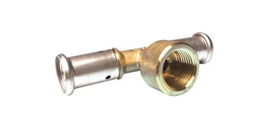 Henco Persovergangs-T-stuk messing 16/2 x 1/2" x 16/2 F (drink)water Henco 13P-160416