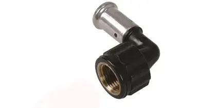 Henco Persovergangsknie kunststof 20/2mm x 1/2" F 90° (drink)water Henco PVDF 6PK-2004BP
