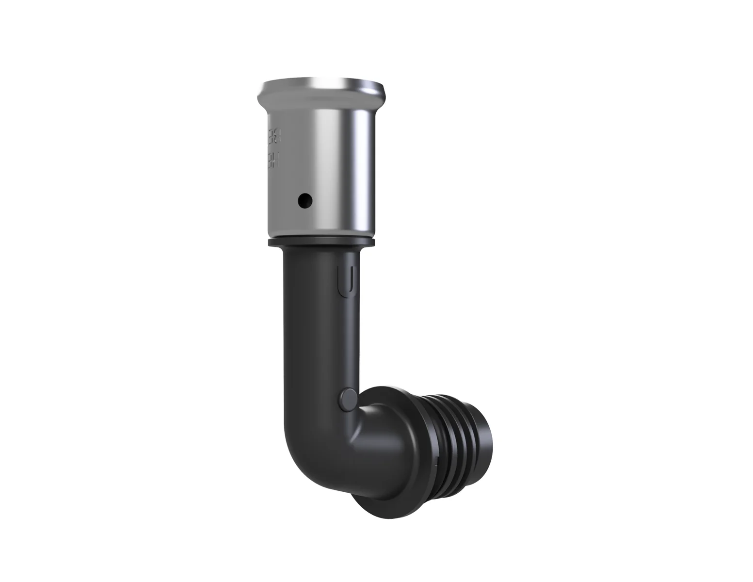 Henco Persovergangsknie kunststof 20/2mm x M 90° (drink)water Henco Pro-Flow VKPK90-20-U
