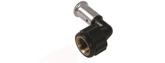Henco Persovergangsknie kunststof 40/3.5mm x 5/4" F 90° (drink)water Henco PVDF 6PK-4007