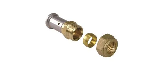 Henco Persovergangsstuk messing 20/2mm x 22mm knel (drink)water Henco 30P-2022S