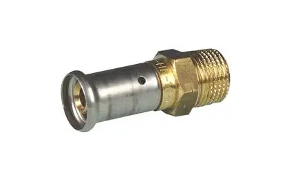 Henco Persovergangsstuk messing 20/2mm x 3/4" M (drink)water Henco 17P-2005
